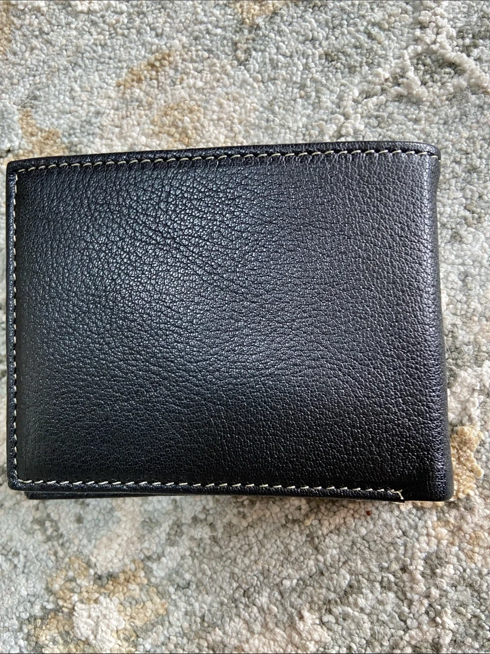 Timberland Black Leather Passcase Bi-Fold Wallet